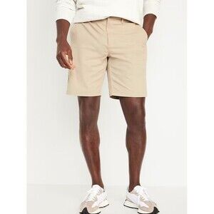 Old Navy Slim Built-In Flex Chino Shorts Mens 28 Beige NEW